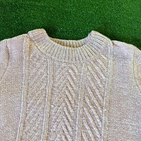 Btween Girls' Long Sleeve Subtle Metallic Sparkle Pink Knit Sweater Top Size 10 - Picture 5 of 11